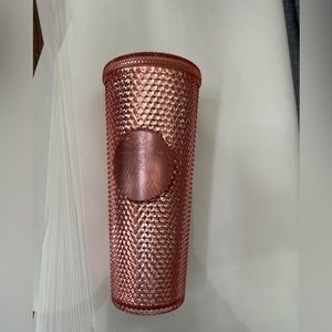 Starbucks Rose Gold Studded Tumbler NWT